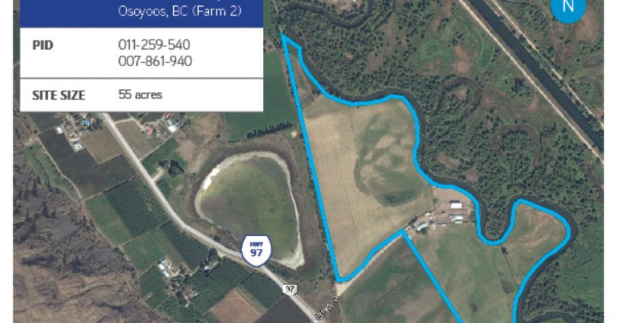 55 Acre Farm For Sale in Osoyoos, BC FIRM DEAL Unique Properties